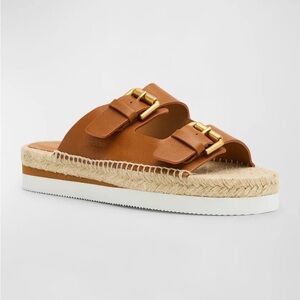 See By Chloe Glyn Dual-Buckle Espadrille Sandals